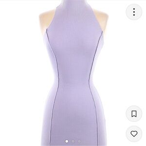 Naked Wardrobe Purple Midi Dress